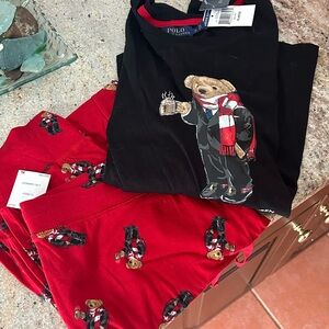 Ralph Lauren pajamas women’s size XL NWT bear graphic pants and shirt